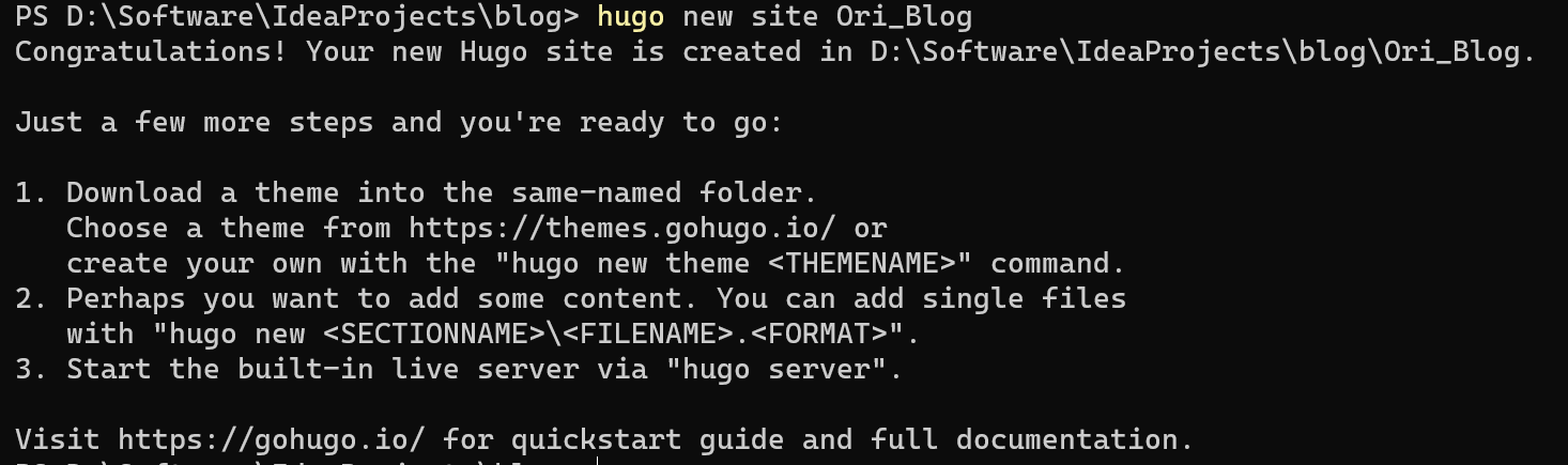 Using Hugo to Build a Site